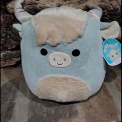 6 Armie the blue long horn squishmallow BRAND NEW with tag 16”
