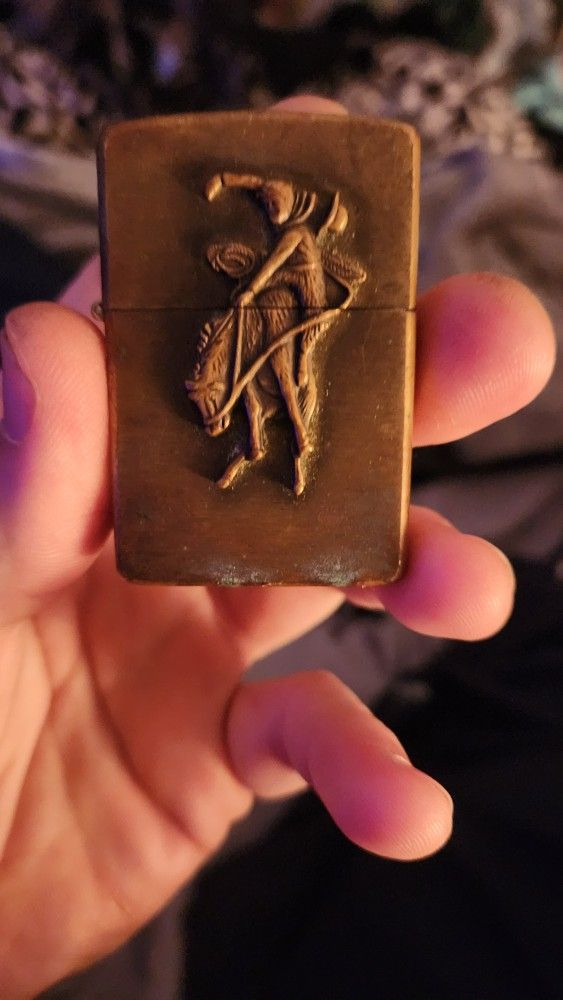 Vintage Brass Marlboro Zippo Lighter