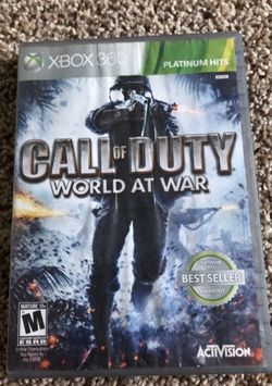 Call of duty world at war Xbox 360