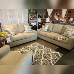 2 Pc Living Room Sofa And Loveseat Set