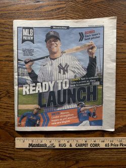 'MLB' "2024 SEASON PREVIEW GUIDE" NEWSDAY 3/28/24 Juan Soto New York Yankees Mets