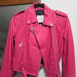 Leather Bomber Womens Jacket 