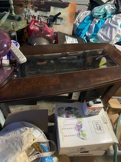 Tall hallway table
