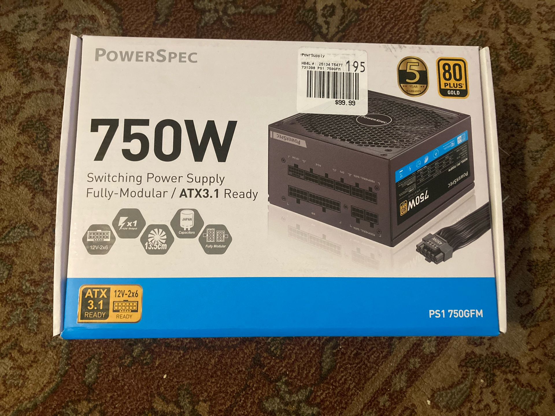 BRAND NEW 750W Power Supply