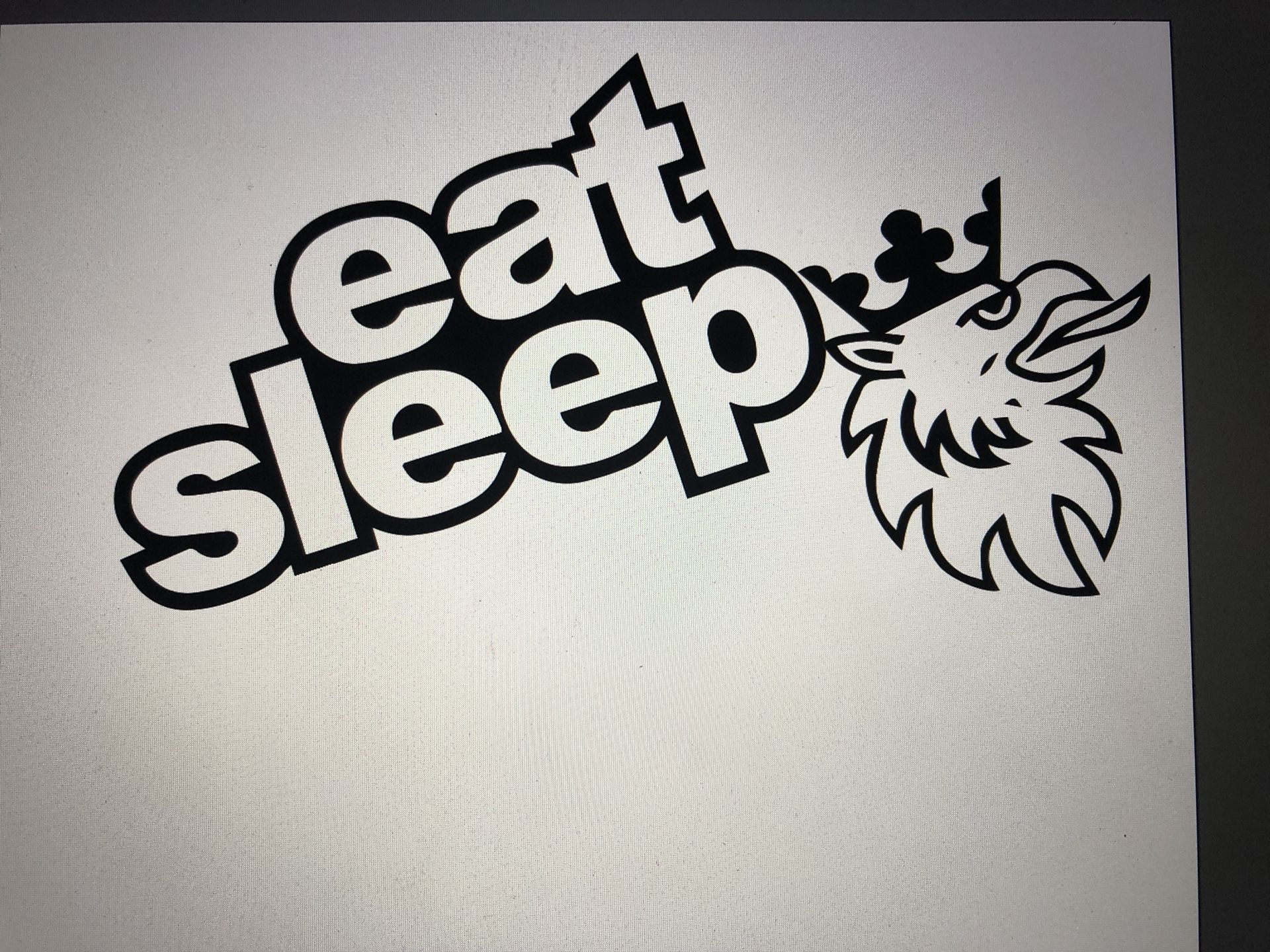 Eat sleep Saab decal