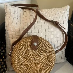 Rattan Crossbody Bag