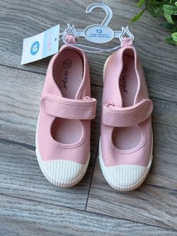 Cat & Jack Pink Canvas Shoes Size 12
