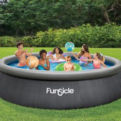 NEW Above Ground Pool W/ Filter Pump & Cartridge, 13ft Above Ground Inflatable Pool Set, 13' x 33" !