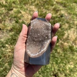 Agate Amethyst Point, Crystals, Rocks, Minerals 