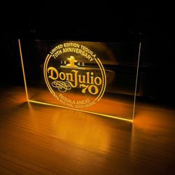 DON JULIO LED NEON GOLD LIGHT SIGN 8x12