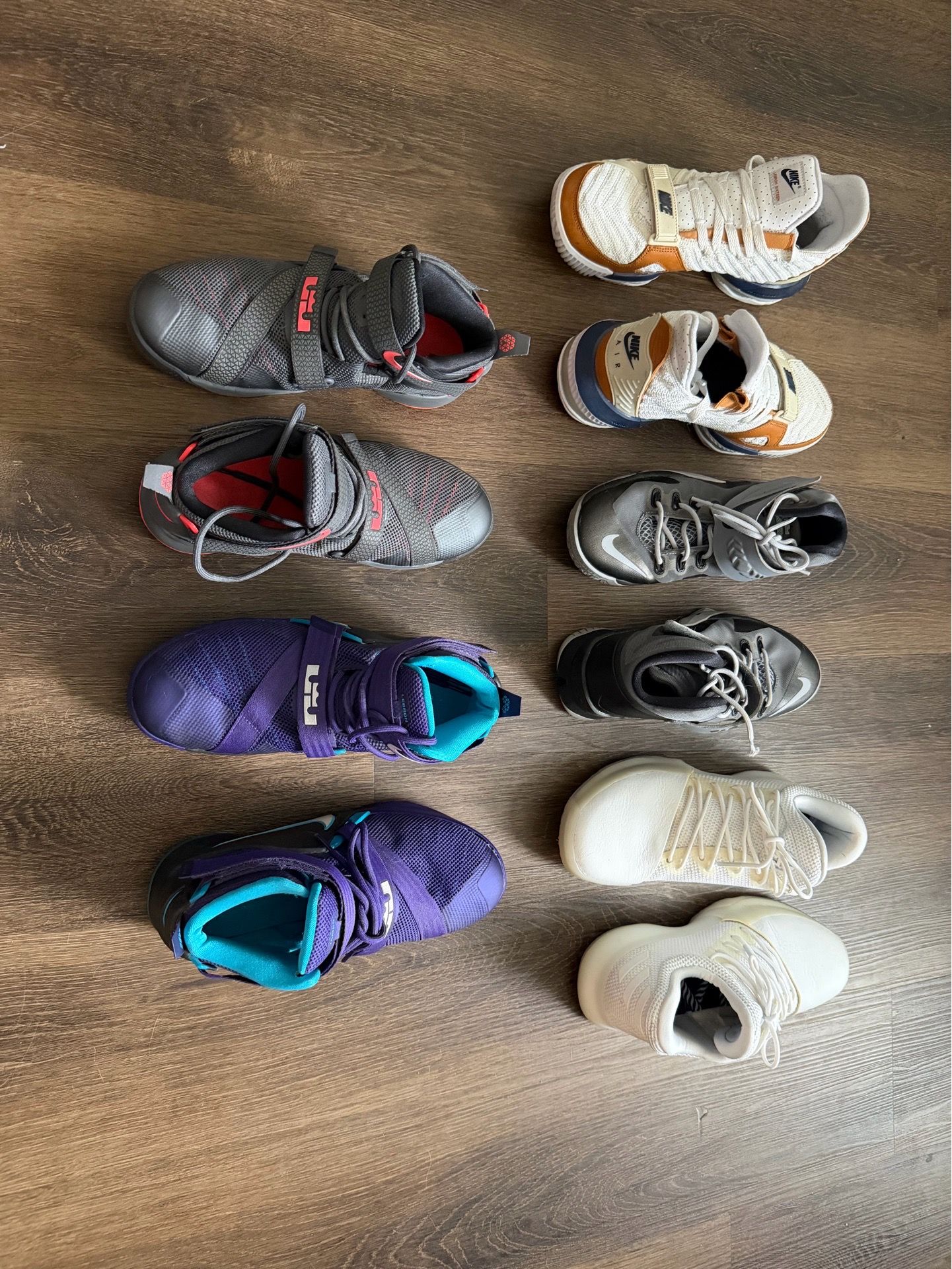 Nike / Reebok Basketball Shoe Lot