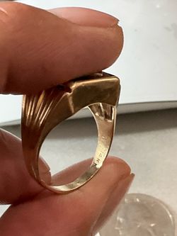 Anillo de oro de14kilates oro masizo