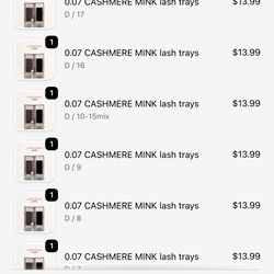 Lash extension trays