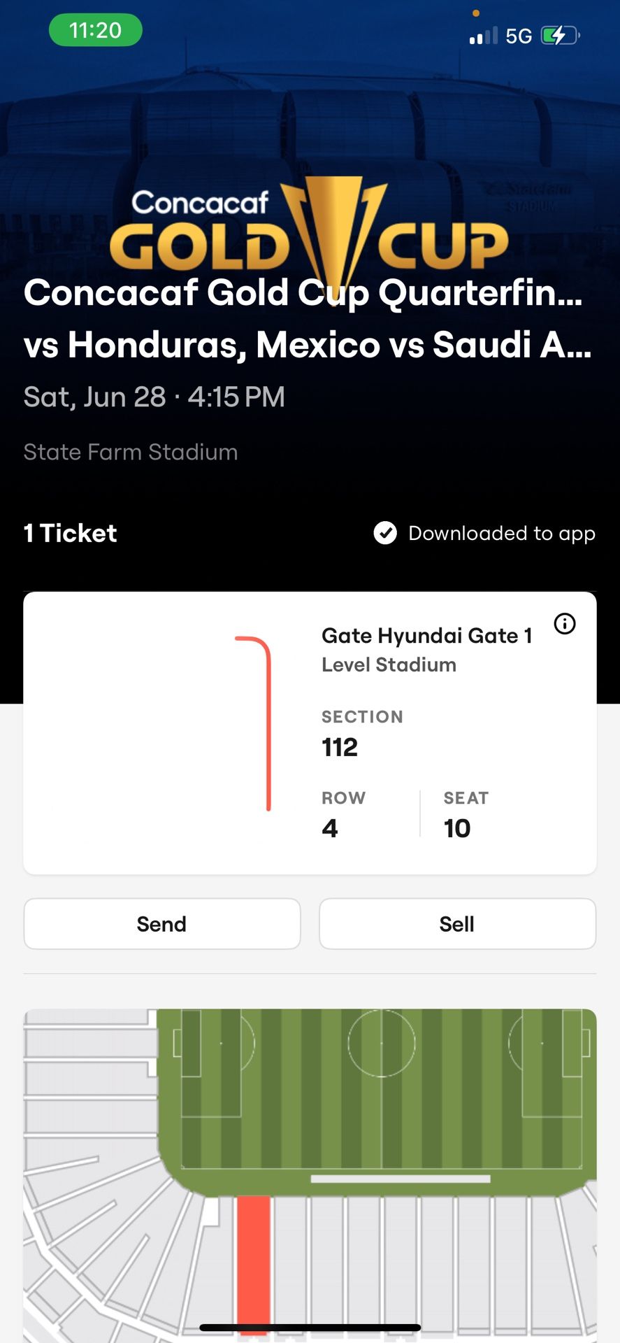 Concacaf Gold Cup Quarterfinal Tickets , Nice View 