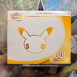 Pokemon TCG 30th celebration ETB