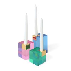 Jonathan Adler Pompidou Candelabra – Bougeoir En Acrylique – NEUF