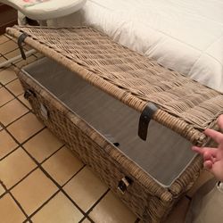 NEW 46" Wicker Storage Trunk