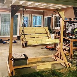 Custom Made Wood Swings 
