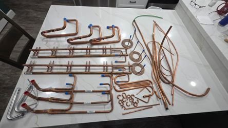 HVAC Copper Pipe Fittings and Tubing Lot