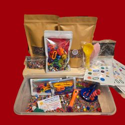 Rainbow Sensory Bin, Rainbow Sensory Play, Montessori School, Sensory Bin, Colored Rice, Sensory Filler, Complete Kit, Rainbow Birthday