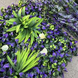 New 6PCS VIRELLA Artificial Greenery Wall Panel 20” x 20” – UV Resistant Decorative Hedge Panel