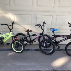 Boys Bikes - 3 Available 