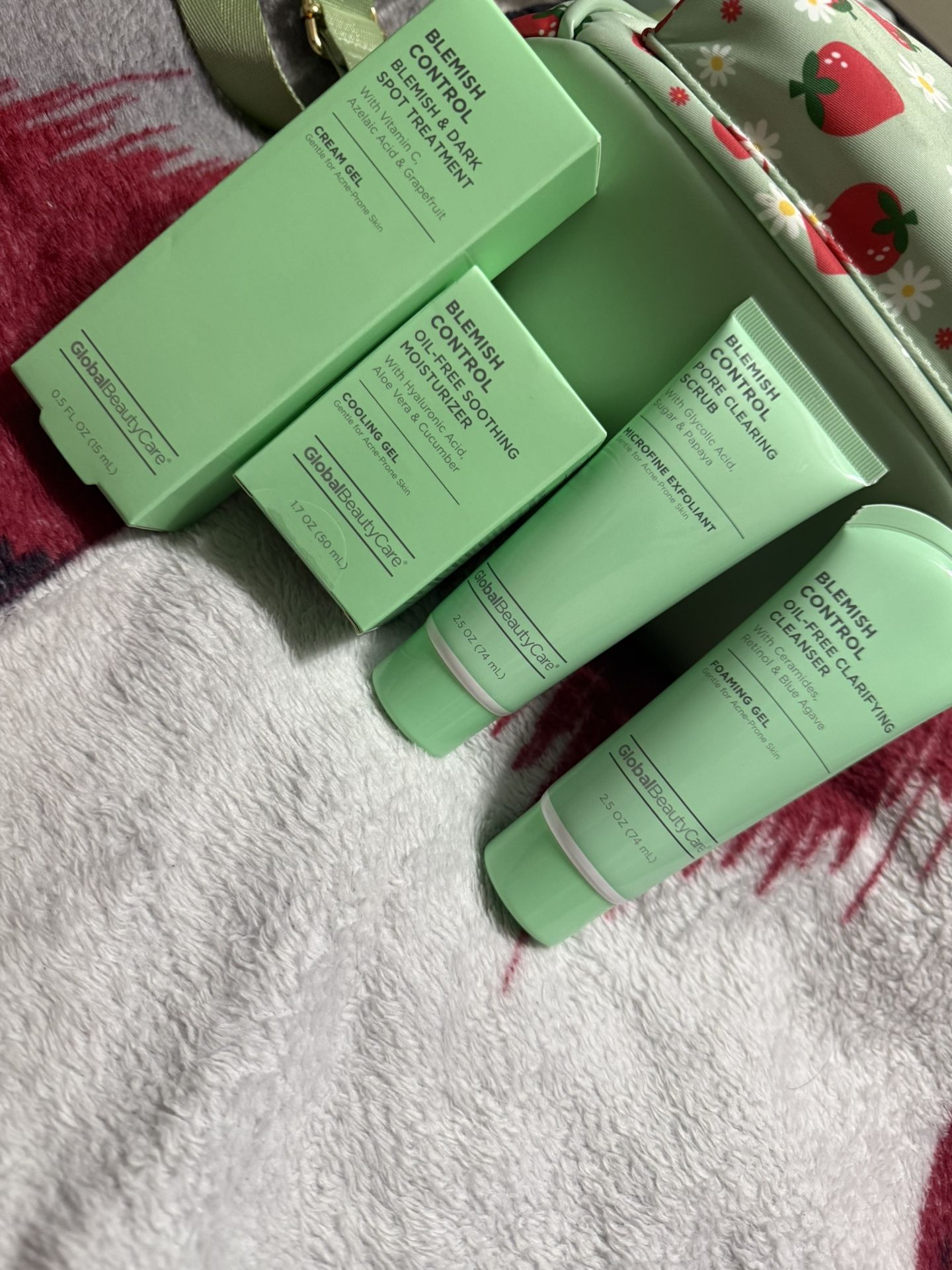 Global Beauty Blemish Control Skincare Set New