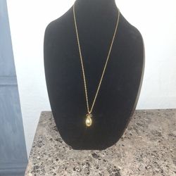 Joan Rivers Faberge Gold Tone Egg Pendant