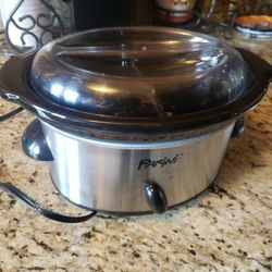 Parini Dual Compartment Slow Cooker 32oz