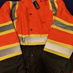 New Men's Work Jacket 5X Good Installation Very Warm