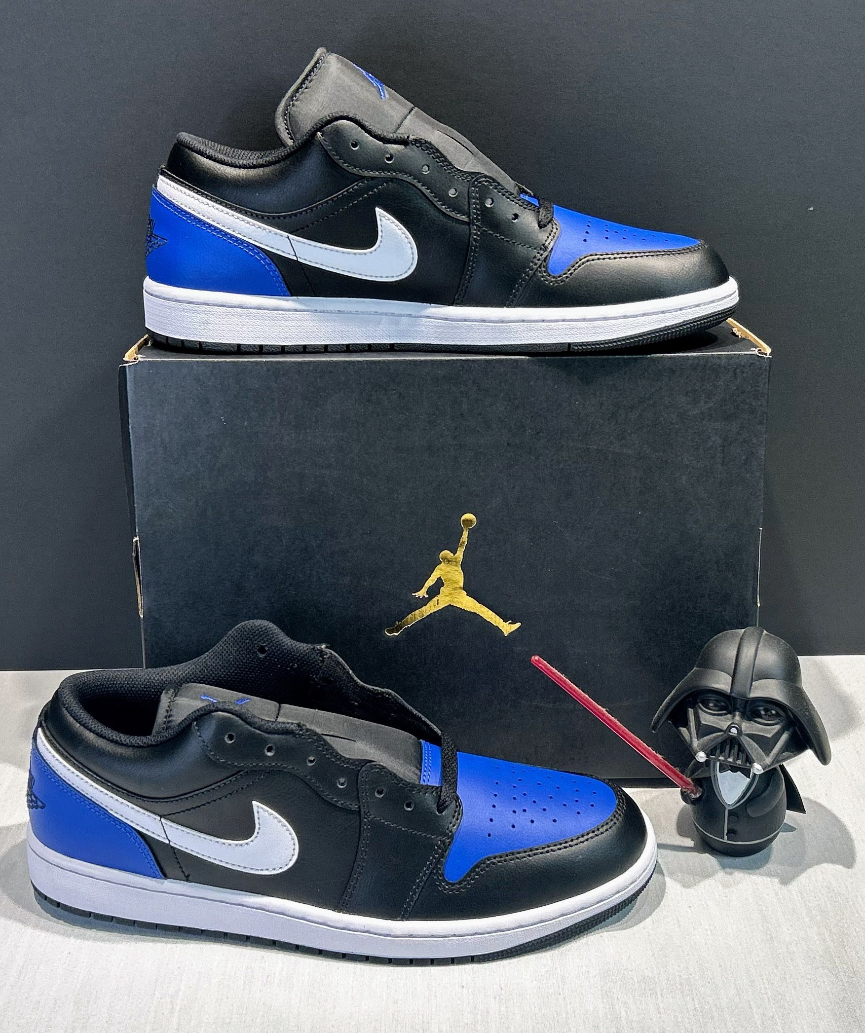 Nike Air Jordan 1 Low ‘Black Royal Toe’: DS Deadstock Men’s Size 10.5