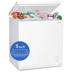 SMAD 5.0 Cu.Ft Chest Freezer Deep Freezer Fridge Energy Star White US