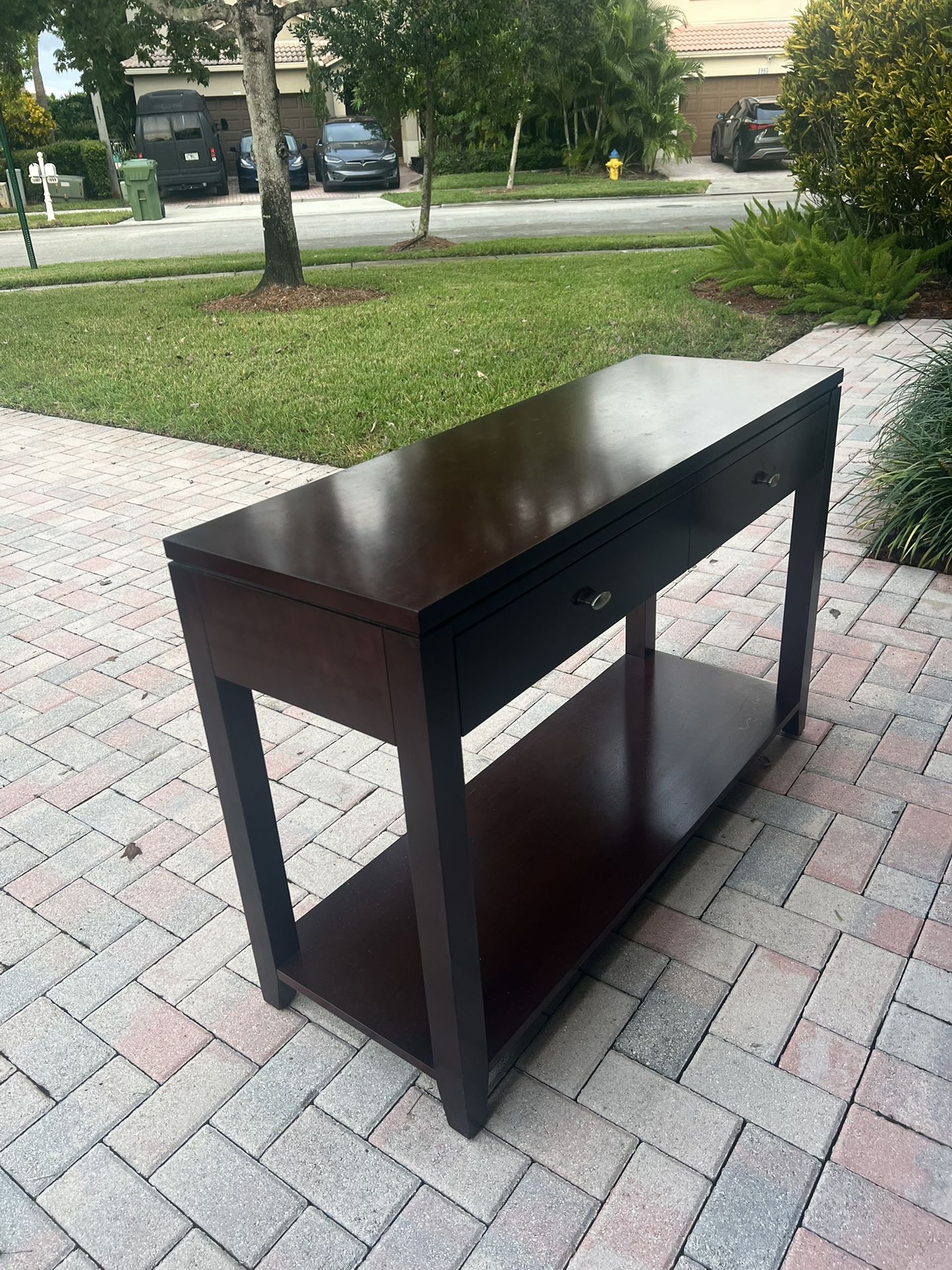 Console table Brown Walnut