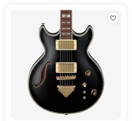 Ibanez semi hollow body blk and gold