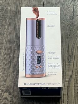 NEW- CORDLESS AUTO CURLER, FOR CURLS OR WAVES, FROM CONAIR