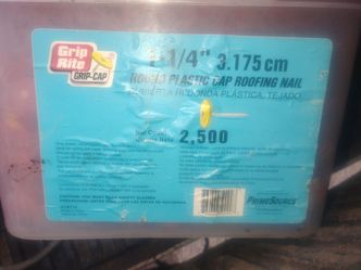 Grip Rite round plastic Roofing nails
