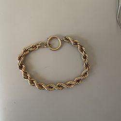 8” 1/40th-12k-Gold Filled Chain Bracelet Vintage 