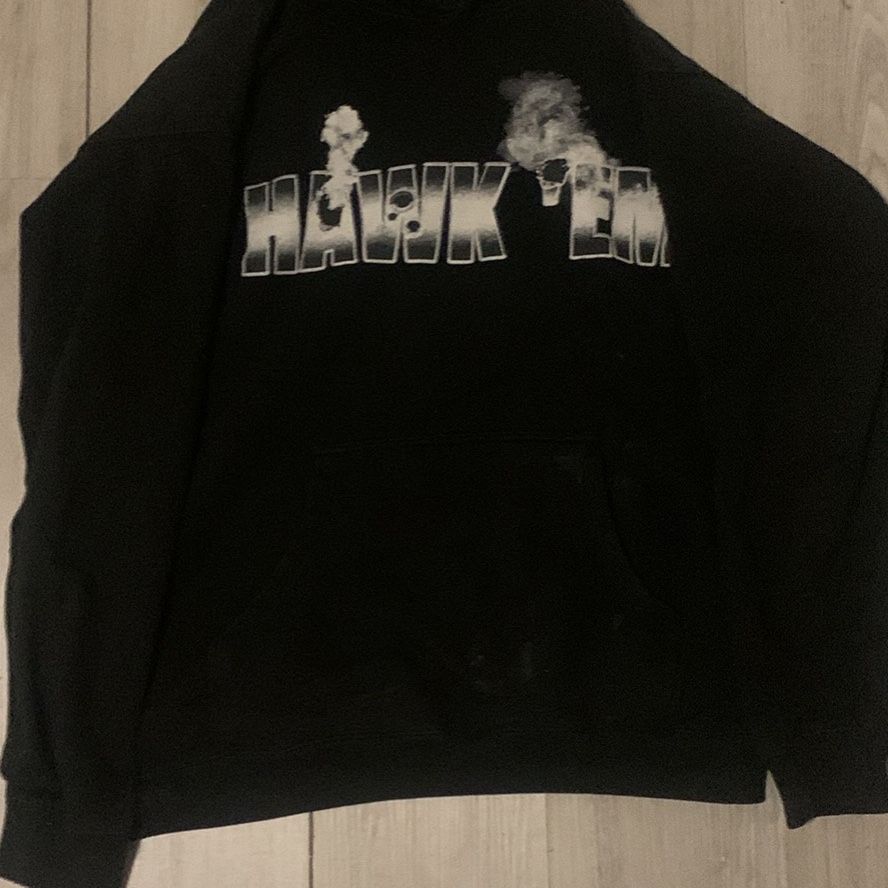 Pop Smoke x Vlone Hawk Em Hoodie Black for Sale in Queens NY OfferUp