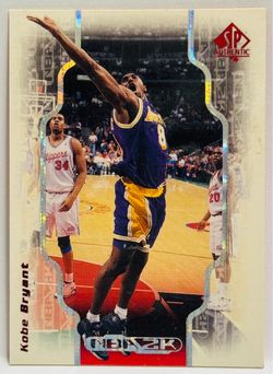 1998-99 Upper Deck SP Authentic NBA 2K Kobe Bryant Insert #2K16 Lakers HOF
