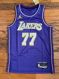 Purple Los Angeles lakers Luka Doncic jersey