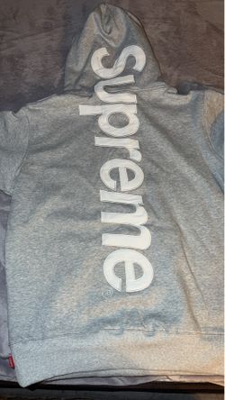 Grey supreme hoodie