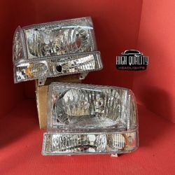 Ford F250. 1999. 2004 Headlights.