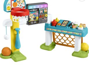 Fisher-Price Laugh & Learn 4-in-1 Game Experience Sports Activity Center & Toddler Learning Toy