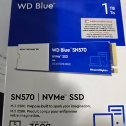 Western Digital Blue 1TB NVMe HDD Brand New In Box!