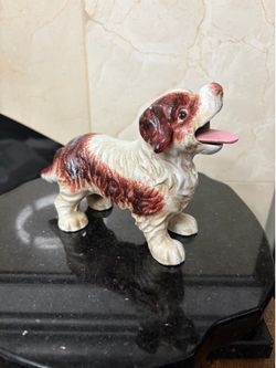 Cast iron vintage box money box-put a penny on his tongue and the penny goes into his tummy