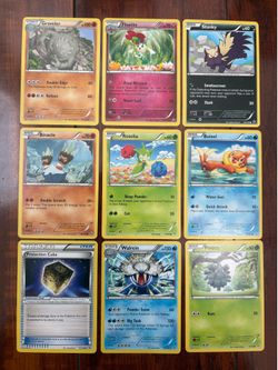 Pokemon XY Flashfire Mixed Non-Holo Common, Uncommon & Rare Lot of 9 NM