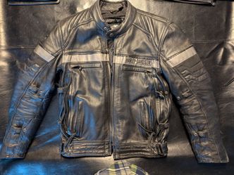 Harley Davidson Motorcycle Jacket and Chaps