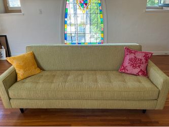 Brand New Custom Mid Century Modern Green Couch