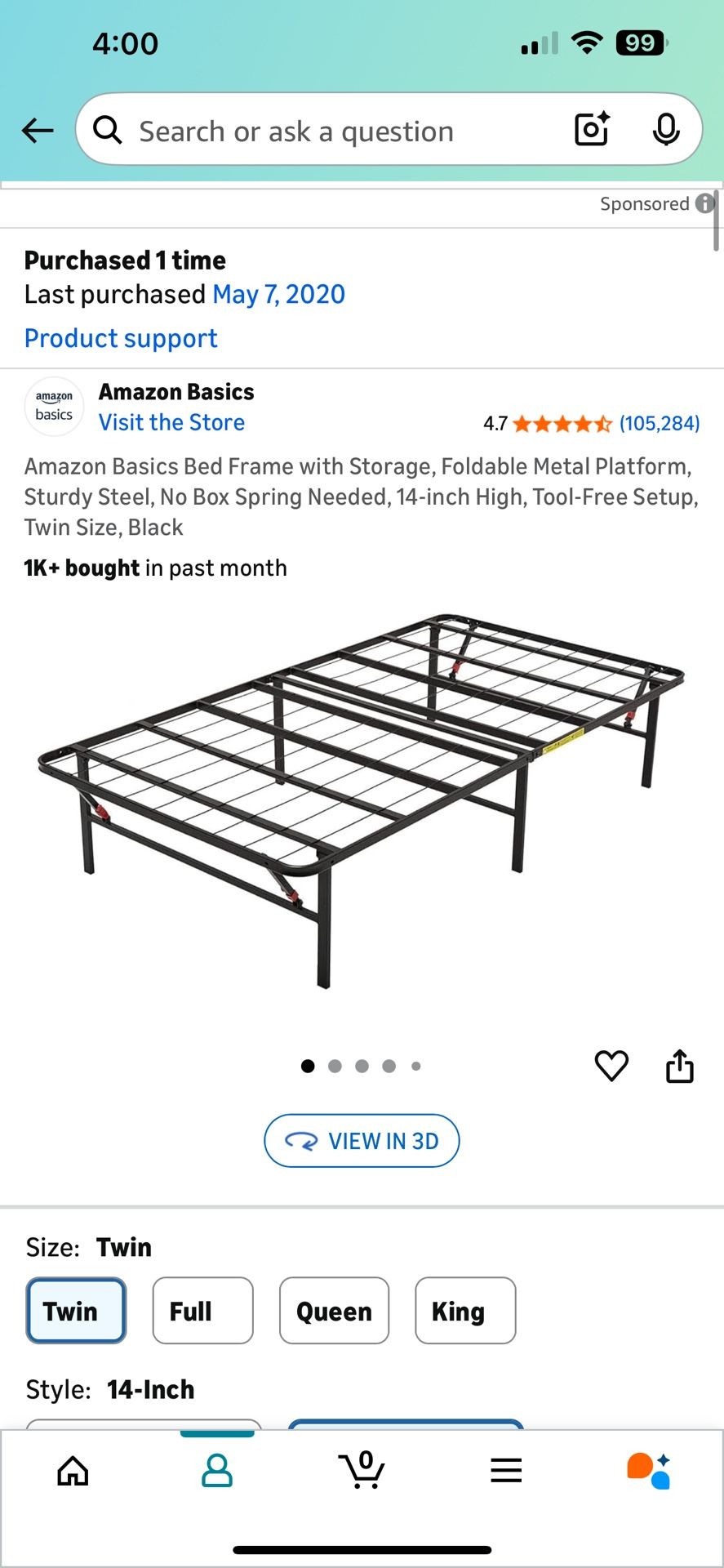 Twin Bed Frame