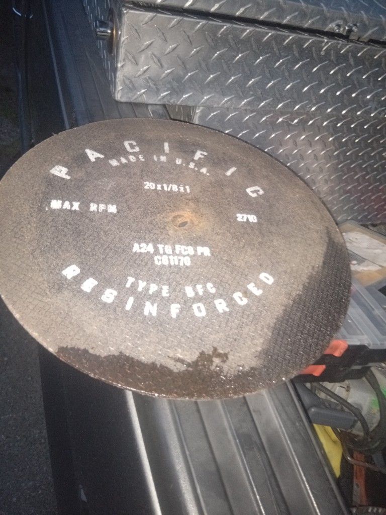 4 Industrial Grade Cut Off Wheels For Chopsaw....Thick Blades...